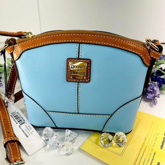 Dooney & Burke Blue Wexford Doomed Crossbody Purse - Picture 3 of 13